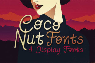 Coconut Family: A Retro-Vintage Grunge Style Display Font for Creative Expression