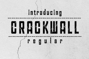 Crackwall: A Bold Display Font with a Unique Edge