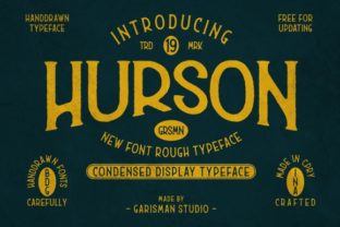 Hurson: A Handwritten Display Font with Vintage Soul