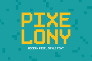 Pixelony: A Modern, Minimalist Pixel Style Font for Designers