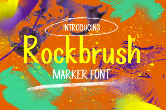 Rockbrush: A Bold Display Font for Creative Expression