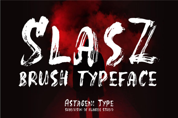 Slasz Brush: A Handmade Watercolor Display Font for Expressive Design