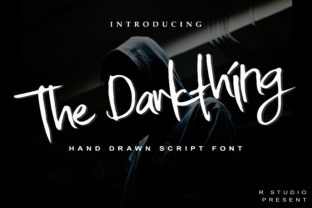 The Darkthing: A Hand-Drawn Brush Font for Creative Expression