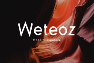 Weteoz: Modern Font for Creative Design
